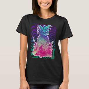 Camiseta Flores de Abacaxi Havaiano Floral Aloha Tropical F
