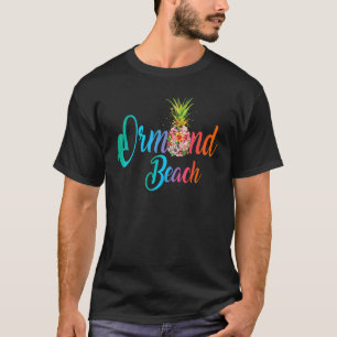 Camiseta Flores de Abacaxi Ormond Beach Vintage Flórida Flo