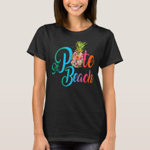 Camiseta Flores de abacaxi Rua Pete Beach Vintage Flórida F