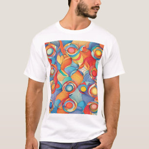 Camiseta Flores de abstrato