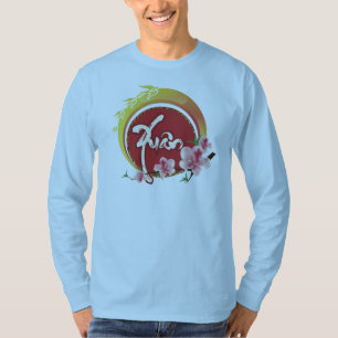 Camiseta Flores De Ameixa Flores Flores De Pêssego E Primav