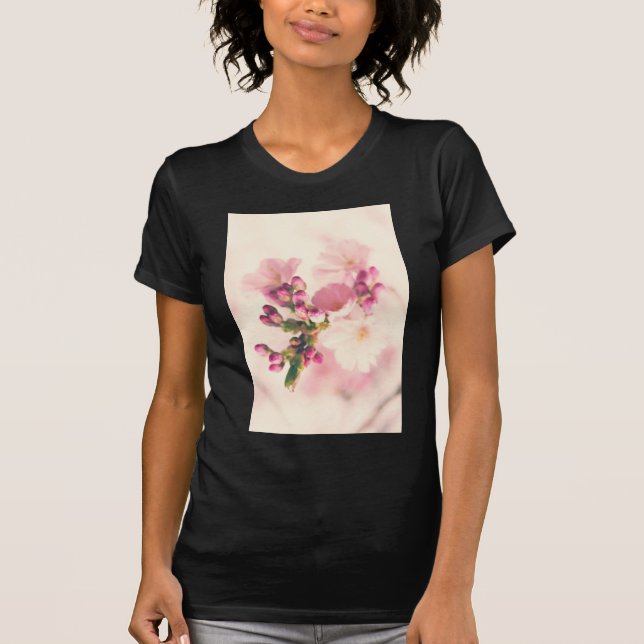 Camiseta Flores de amêndoa espécies (Frente)