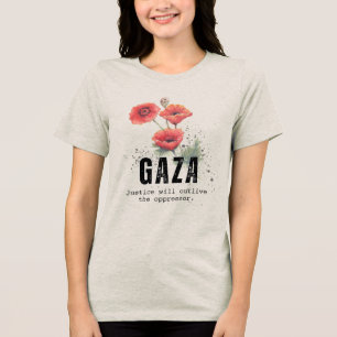 Camiseta Flores de Anêmona de Gaza – Justiça