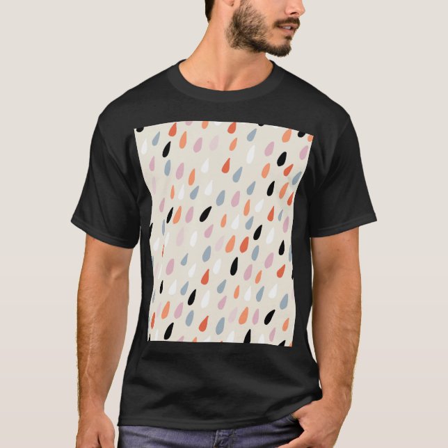 Camiseta Flores de Art Deco Modernas (Frente)