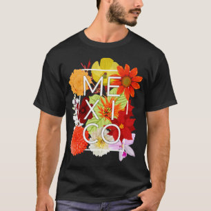 Camiseta Flores De Arte Do México - Orgulho Mexicano