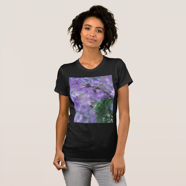 Camiseta Flores de Árvore Purple Jacaranda (Frente Completa)