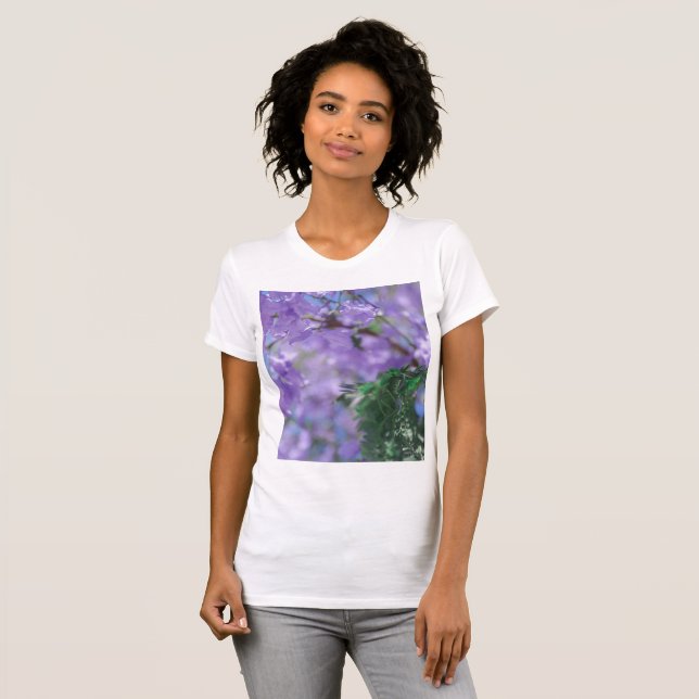 Camiseta Flores de Árvore Purple Jacaranda (Frente Completa)