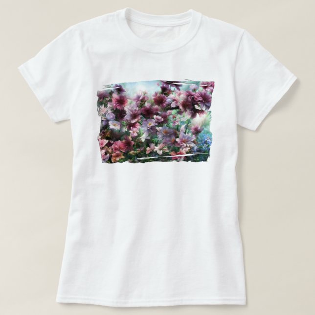 Camiseta Flores de Blossom de Cereja (Frente do Design)