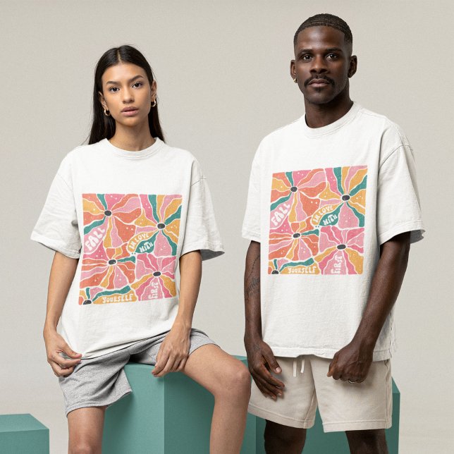 Camiseta Flores de Boho Apaixonam-se por Si Mesmas (Criador carregado)