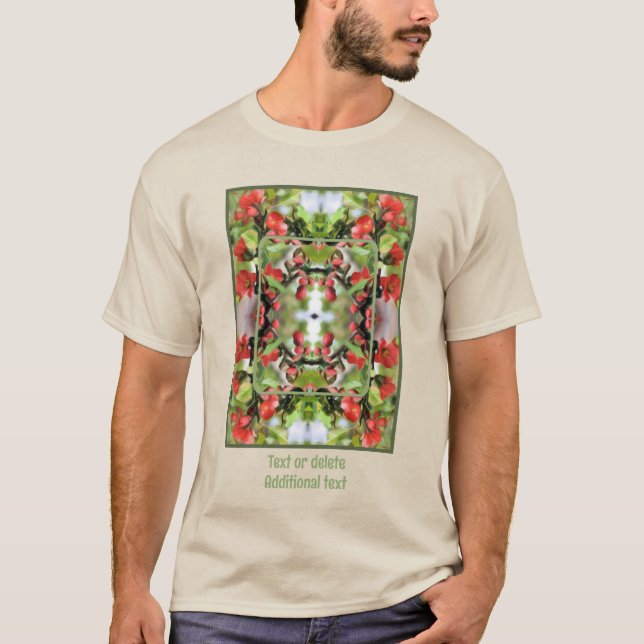 Camiseta Flores de Brilho Criam sua própria foto (Frente)