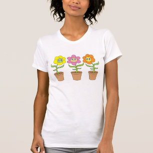 Camiseta Flores de Cartoon