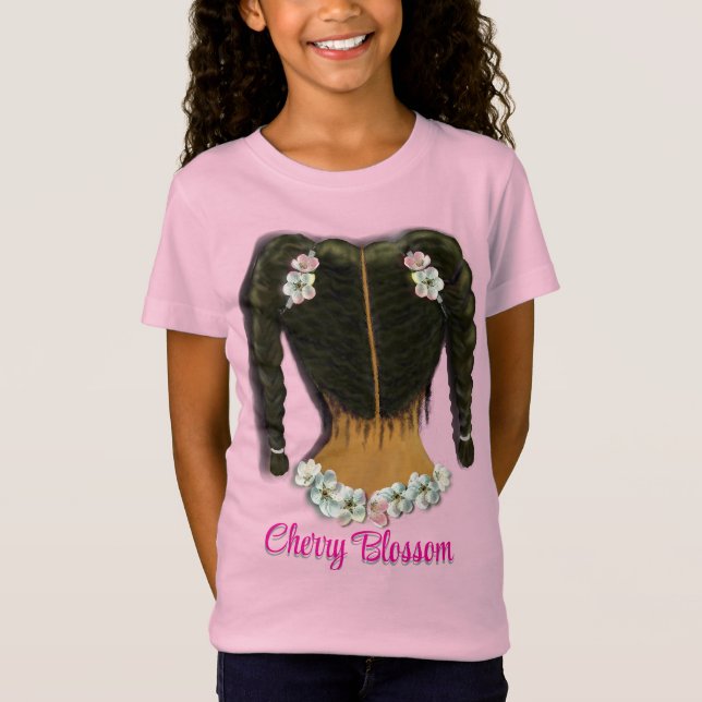 Camiseta Flores de Cerejeira e Tranças (Frente)