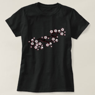 Camiseta Flores de cerejeira góticos