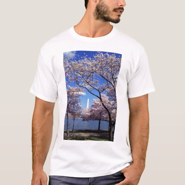 Camiseta Flores de cerejeira no t-shirt dos homens do (Frente)