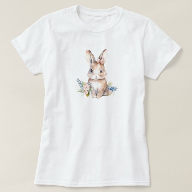 Camiseta Flores de Coelho (Frente do Design)