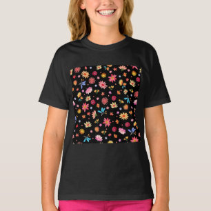 Camiseta Flores de cor clara