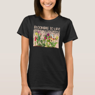 Camiseta Flores De Cotação De Primavera Para O Jardinagem D
