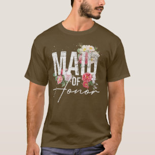 Camiseta Flores de Dama de Honra Chuva de Floral Noiva P