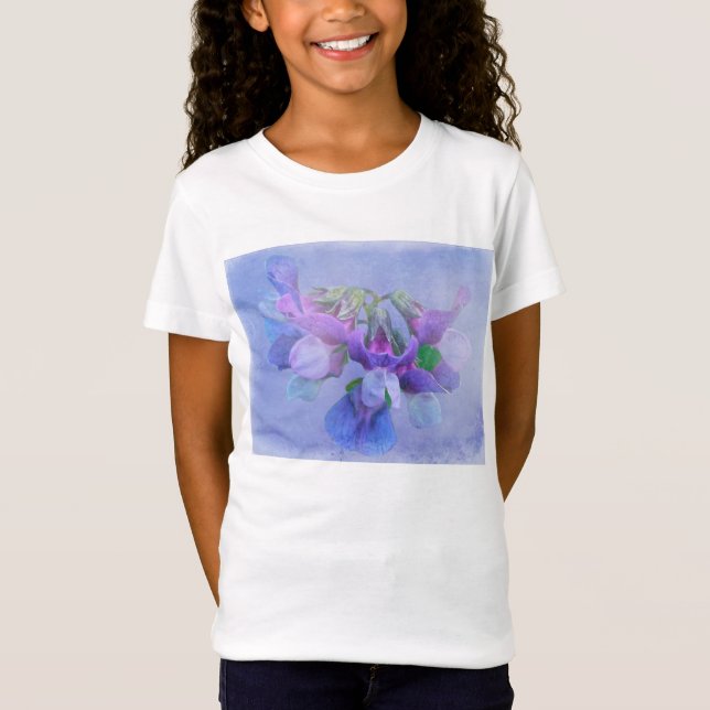 Camiseta Flores de Ervilha da Praia (Frente)