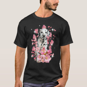 Camiseta Flores de Flor de Cereja Dalmácia