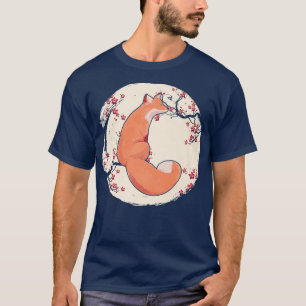 Camiseta Flores De Flor De Cereja Lua Do Premium 411