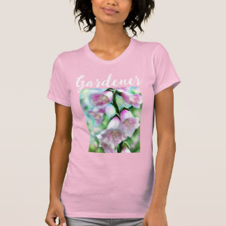 Camiseta Flores de Forxglove para pintura de arte, cor-de-r