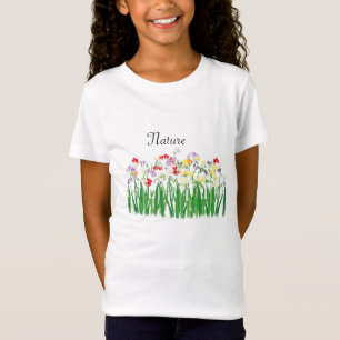 Camiseta flores de freesia, tema ambiental