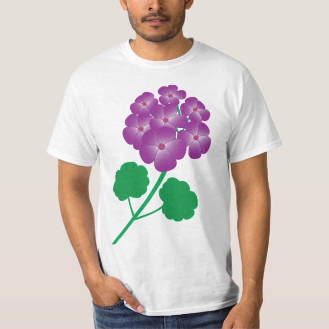 Camiseta Flores de Gerânio (Frente)