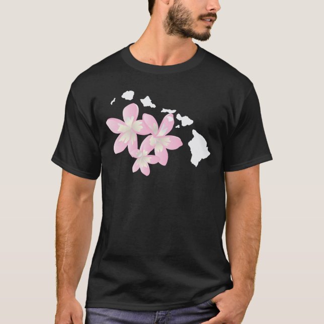 Camiseta Flores de Havaí (Frente)