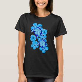 Camiseta Flores de Hibisco das Tartarugas do Mar Havaí