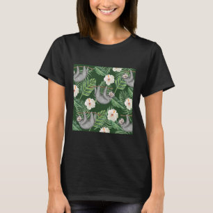 Camiseta Flores De Hibisco Tropicais Exóticas E Lama De Pé