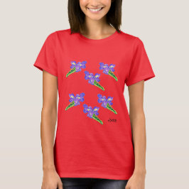 Camiseta : Flores de Íris