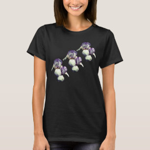 Camiseta Flores De Íris Com Mancas Roxas