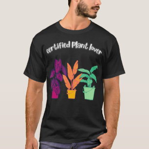 Camiseta Flores De Jardinagem De Plantas Aveoladas Certific