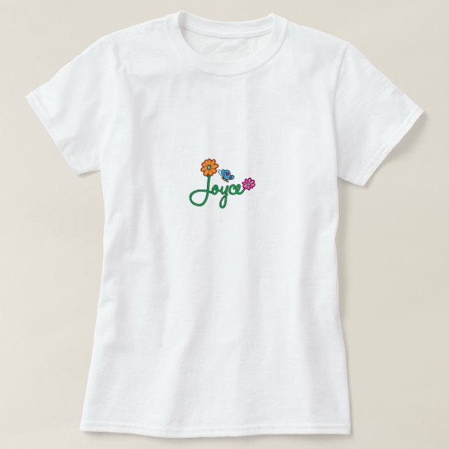 Camiseta Flores de Joyce (Frente do Design)