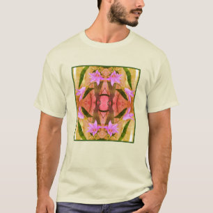 Camiseta Flores De Lily Roxo Delicadas Abstrato