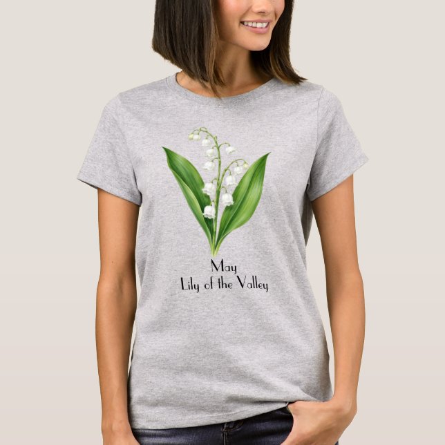 Camiseta Flores de Lírio do Vale de Maio (Frente)