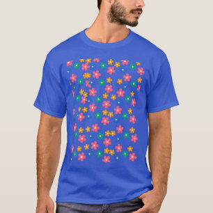 Camiseta Flores de margarida retrô dos anos 70 em amigos li
