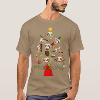 Camiseta Flores de Natal Bonitas Luzes de Feliz Liras de Ár