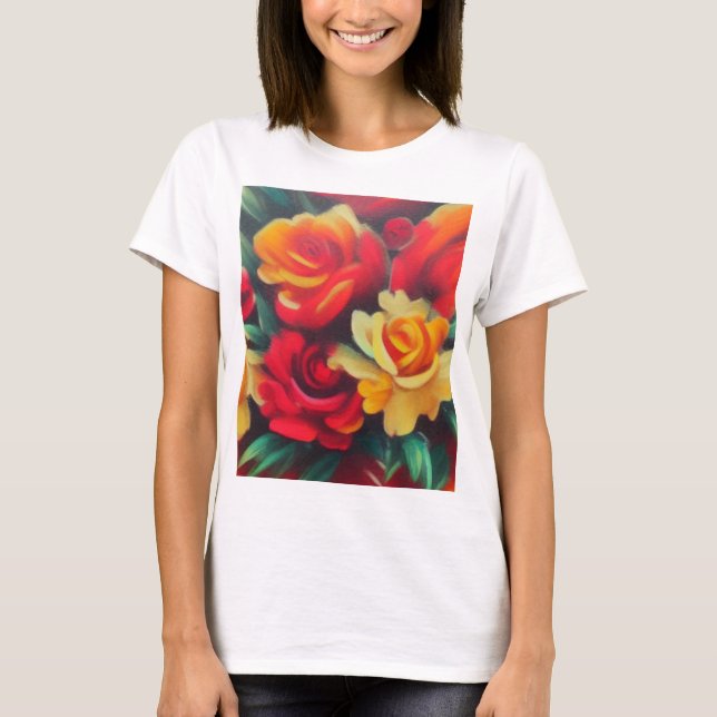 Camiseta Flores de outono (Frente)