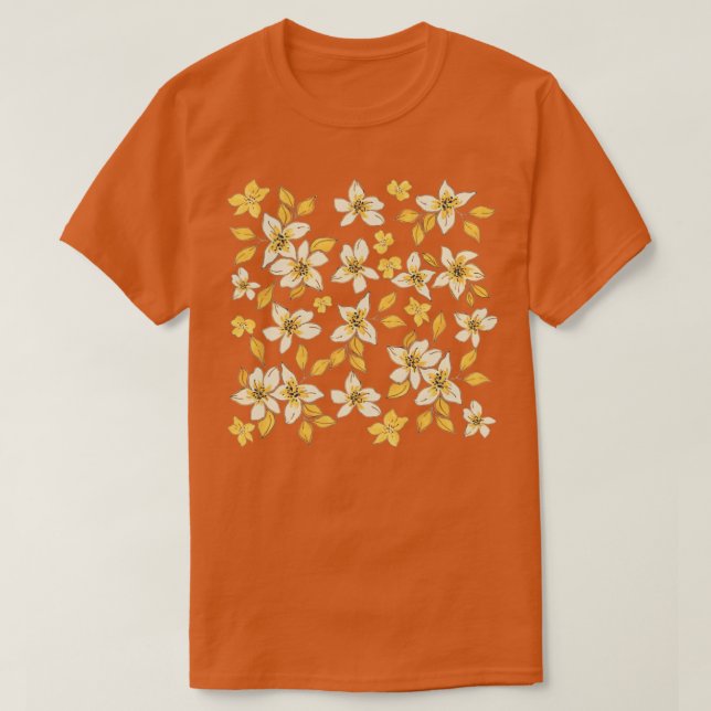 Camiseta Flores de outono (Frente do Design)