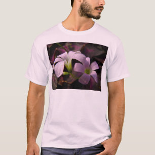 Camiseta Flores de Oxalis Roxo