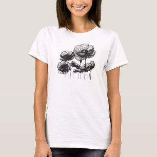 Camiseta Flores de Papoula