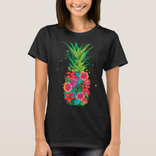Camiseta Flores de Pinheiro Mulheres Homens Aloha Havaí Vin