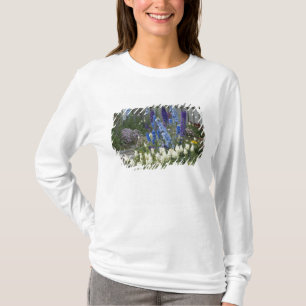 Camiseta Flores de primavera ao longo de um caminho de jard