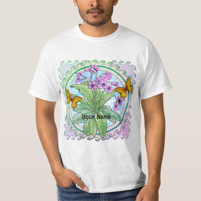 Camiseta Flores de prímula (Frente)