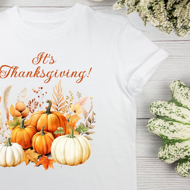 Camiseta Flores de Queda Pumpkin Branco Dom. (Criador carregado)