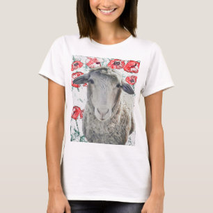 Camiseta Flores De Raposa-Vermelha-Borrão-De-Ovo-Borrão