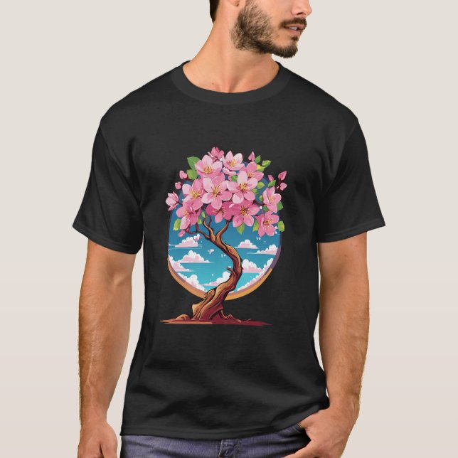 Camiseta Flores de Sakura florescem (Frente)