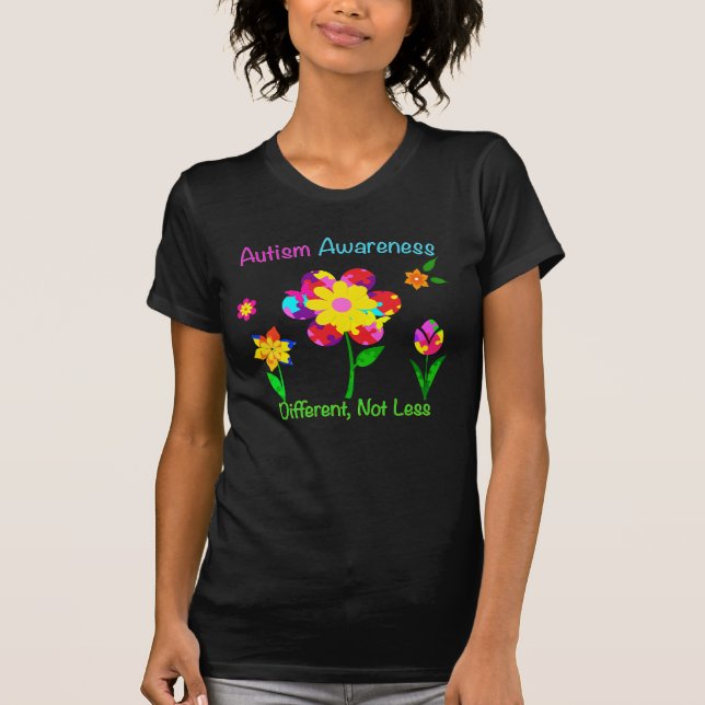 Camiseta Flores de Sensibilização Autismo (Frente)